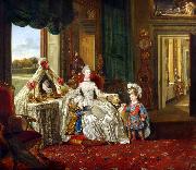 Johann Zoffany, Queen Charlotte at her Dressing Table (mk25)